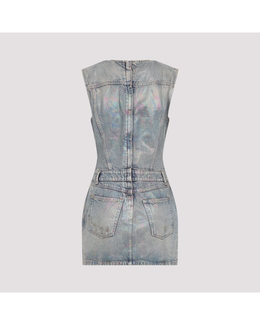 Acne Mini-jurk Denim in het Gray