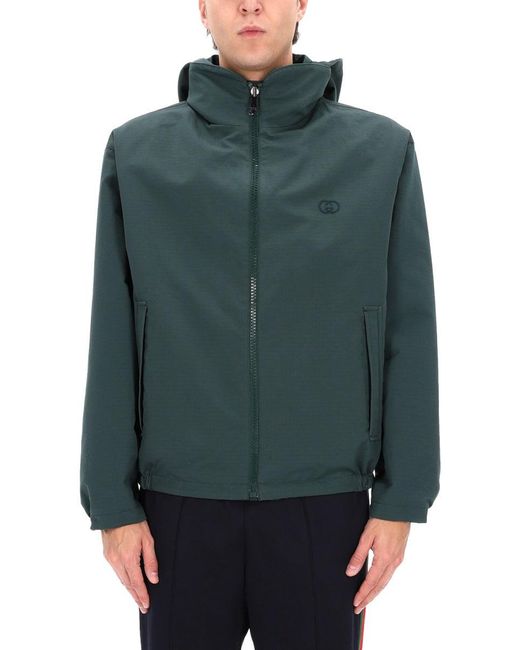 Gucci Gray Jacket With Logo for men