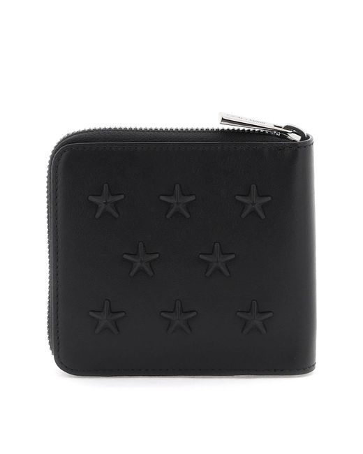 Zip autour du portefeuille avec des étoiles Jimmy Choo pour homme en coloris Black