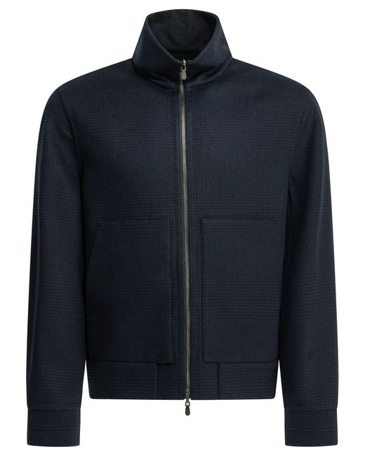 Brunello Cucinelli Kasjmier Bomberjack in het Blue