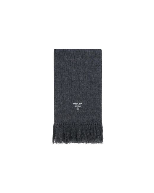 C mero bufanda logo Prada de hombre de color Gray