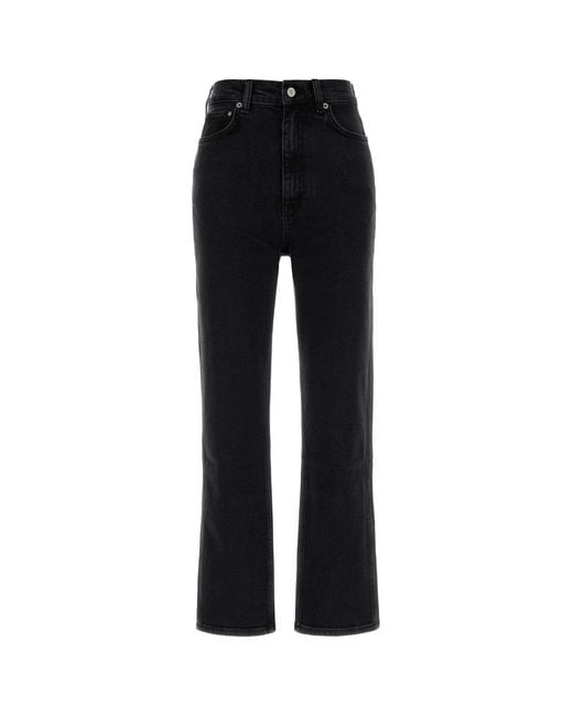 Anine Bing Black Stretch Denim Jane Jeans