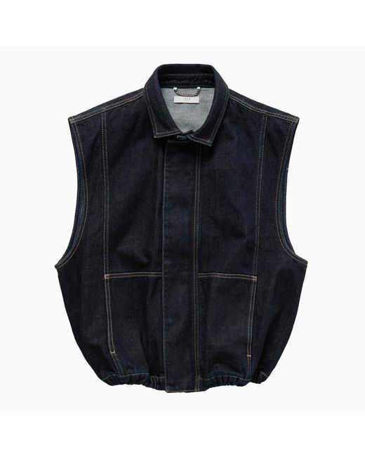 1989 STUDIO Blue Denim Vest Dark