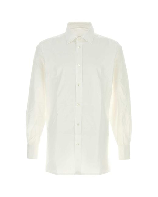 Maison Margiela White Poplin Shirt for men