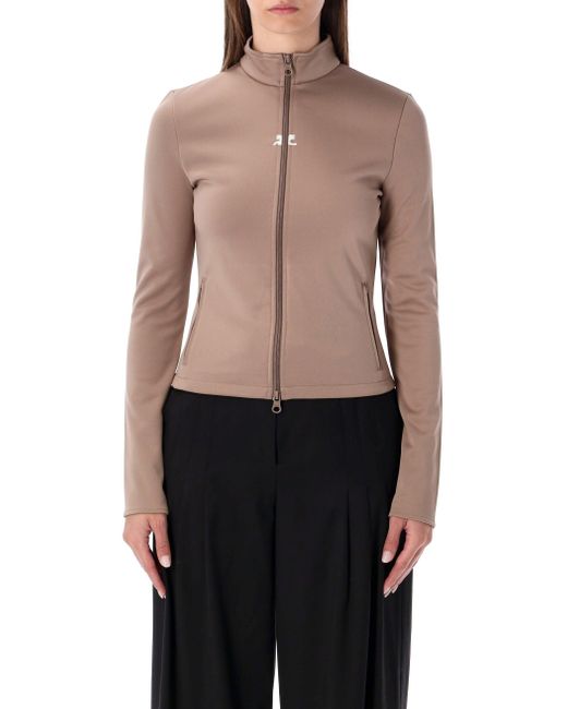 Courreges Black Courrèges Jersey Zip Jacket