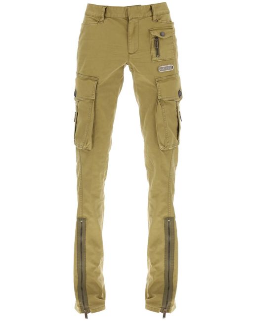 DSquared² Green 'flare Sexy Cargo' Pants
