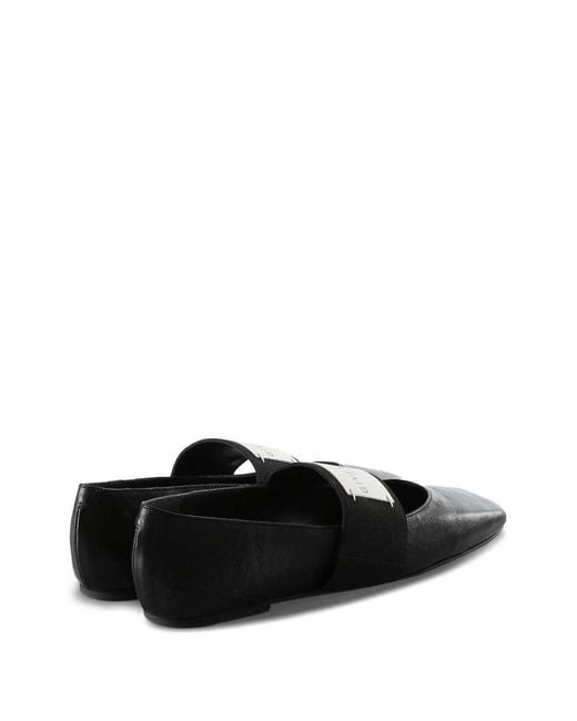 Givenchy Black Ballet Flats With Elastic Strap