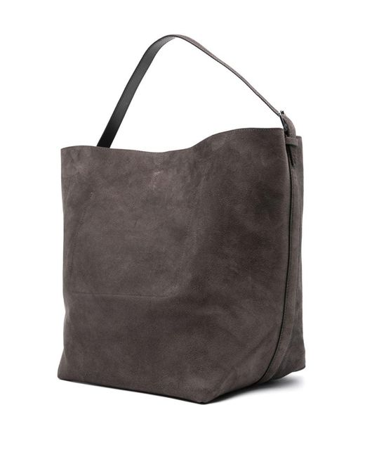 Totême  Brown Leather Belted Tote