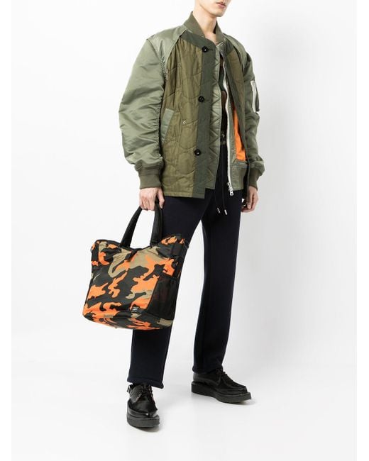 Porter-Yoshida and Co Black 2Way Nylon Tote Bag for men