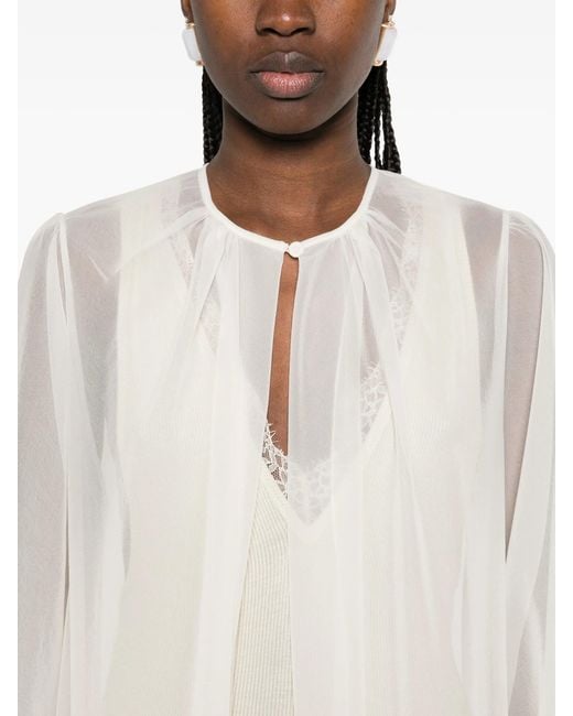 Forte_forte White Spolverino Contemporary Chiffon
