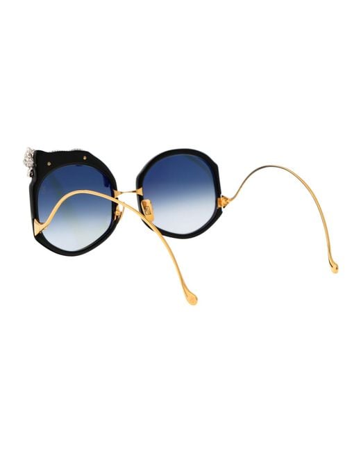 Anna Karin Karlsson Blue Sunglasses Rose Et Le Reve Sun 01