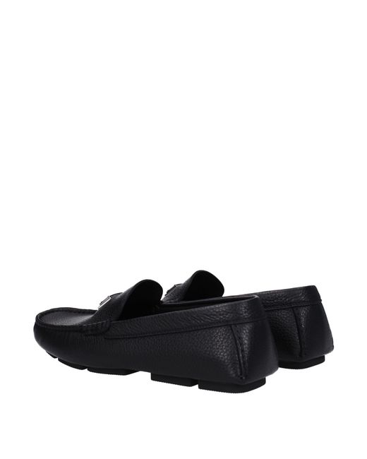 Dolce & Gabbana Black Dolce&Gabbana Moccasins Leather