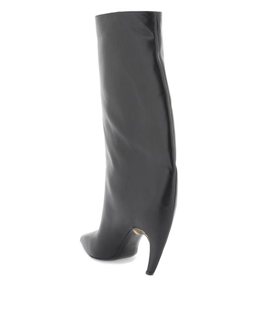 Leather Armadillo Boots di Alexander McQueen in Black
