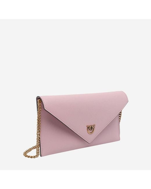 Pinko Pink Small Pouch Bag With Logo