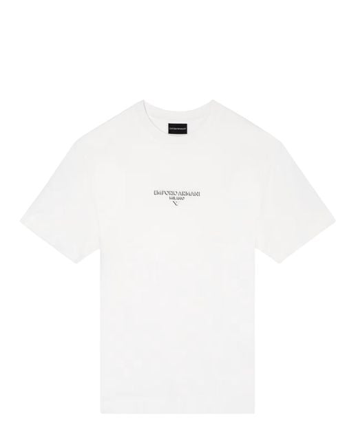 Emporio Armani T Shirts En Polos in het White voor heren