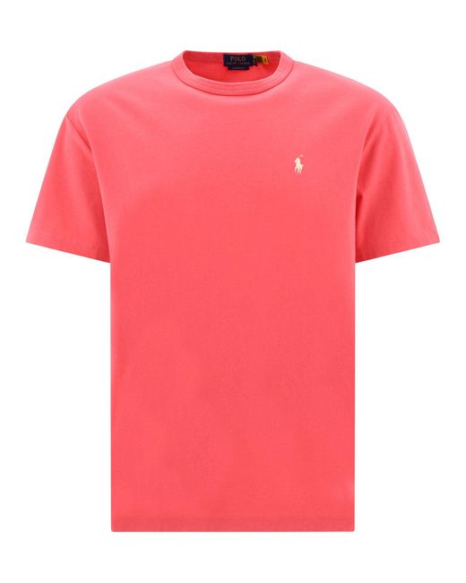 Polo Ralph Lauren Pony T -shirt in het Pink voor heren