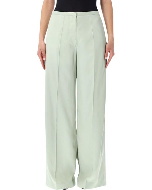 Alberta Ferretti Green Relaxed Fit Wide-Leg Trousers