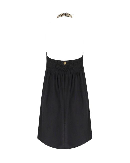 PAHIESA FORMENTERA Black Floral Dress