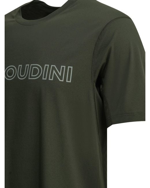 Houdini Sportswear Green "Pace Air Message" Crewneck T Shirt