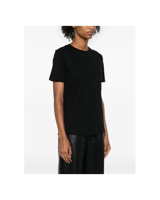 Max Mara Black Tshirt Short Sleeves