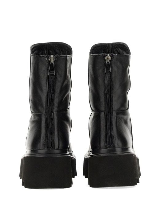 Elena Iachi Black Leather Boot