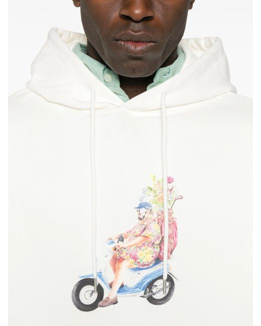 Drole de Monsieur White Le Hoodie Golfeur for men
