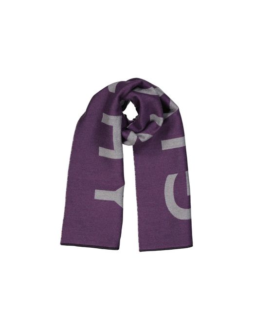 Bufanda de logotipo de lana de Givenchy de hombre de color Purple