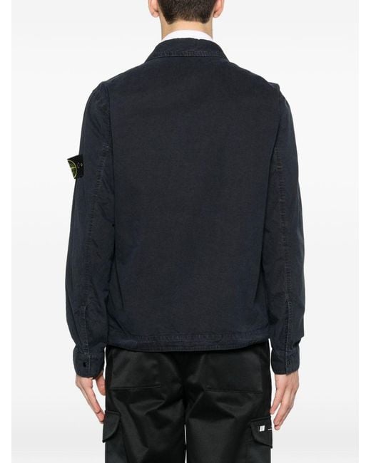 Stone Island Black Cotton Shirt for men
