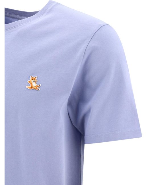 Maison Kitsuné Maison Kitsuné "Chillax Fox" T -Shirt in Blue für Herren