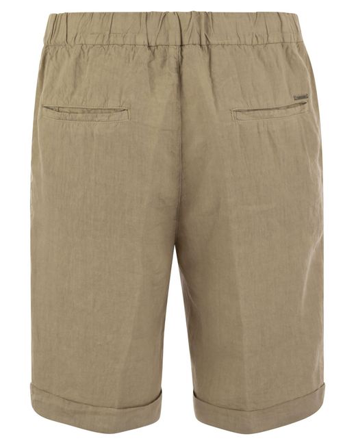 Pantalones cortos de lona peseros Peserico de color Natural