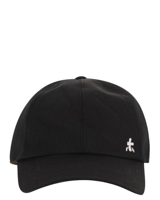 Premiata Black Baseball Cap With Embroidered Logo