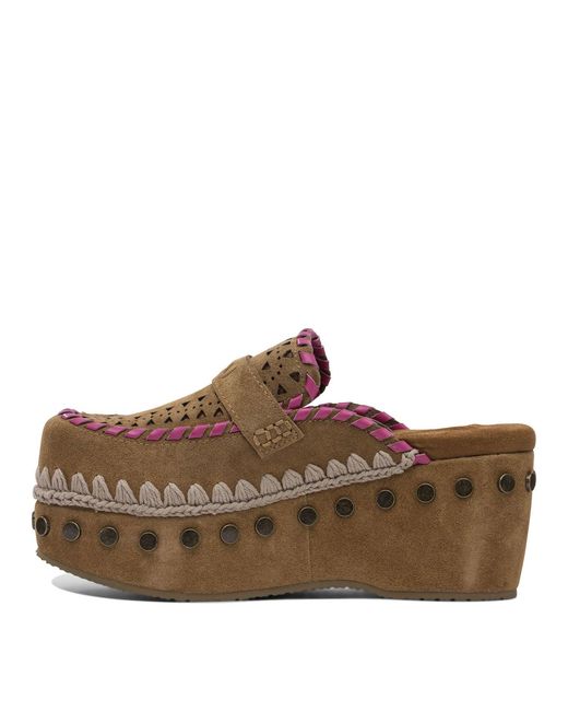 Mou Brown Heeled Schuhe