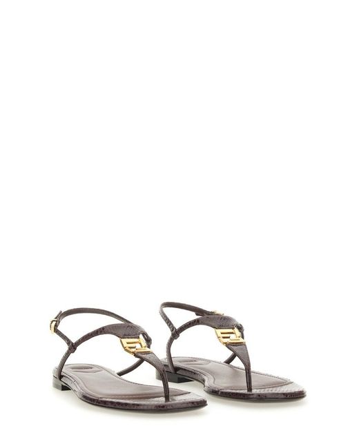 Fendi Natural Sandal "Ffold"