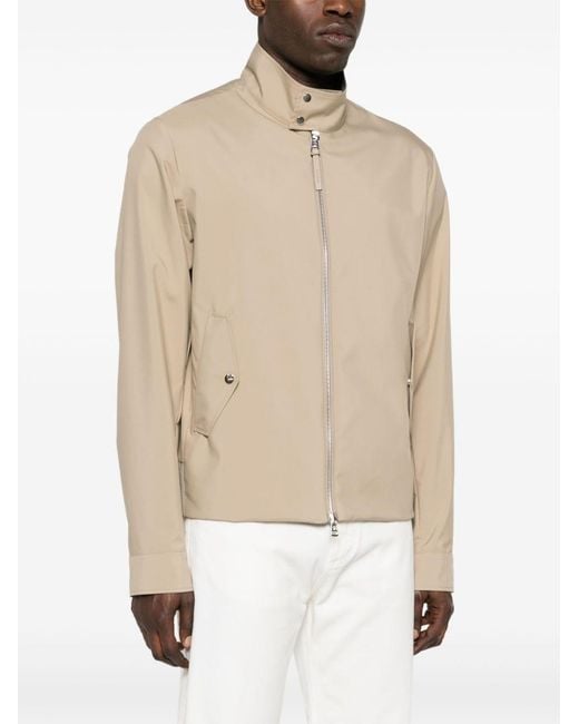 Moncler Natural Chaberton Appliqué-Logo Jacket