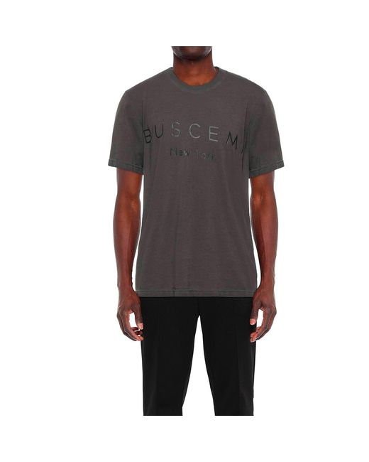 Buscemi Baumwoll-Logo T-Shirt in Gray für Herren