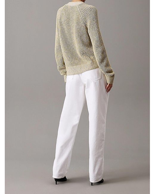 Calvin Klein Brown Cardigan Mouliné