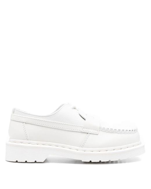 Mm6 Maison Margiela X Dr.martens White Leather Loafers
