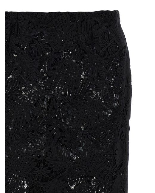 Ermanno Scervino Black Spitzenrock
