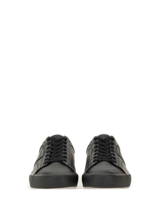 Boss Black Leather Sneaker for men