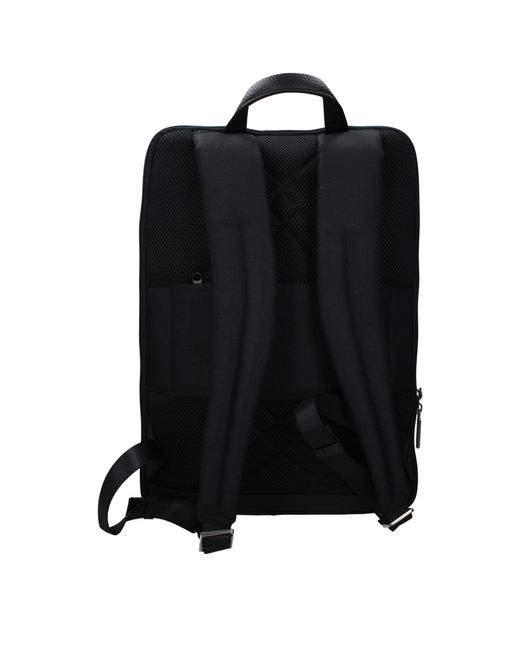 Piquadro Black Backpacks And Pouches Fabric