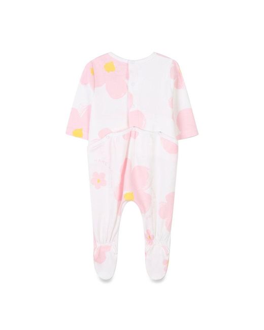 Marc Jacobs Pink Pajama Set With Bib And Hat