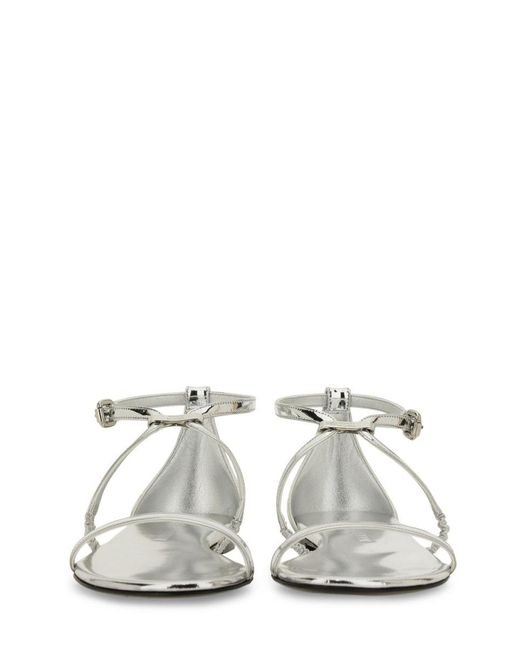 McQueen White Strappy Sandal