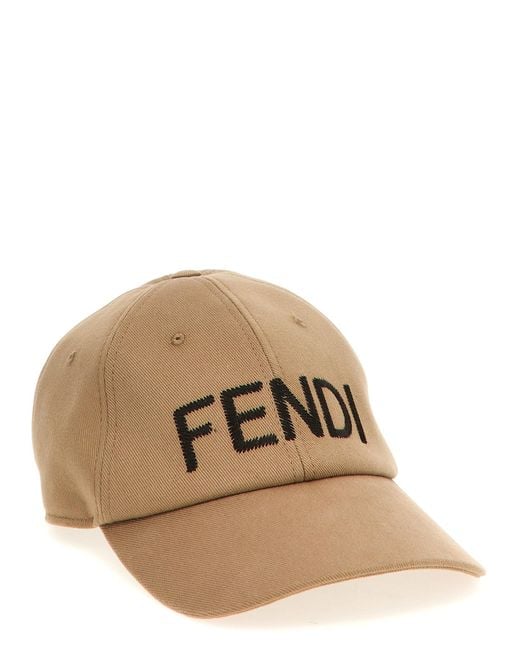 Fendi Natural Logo Cap for men