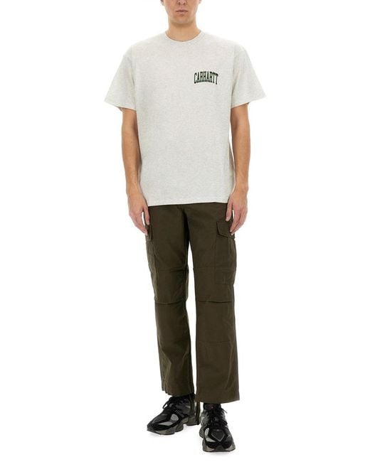 Carhartt Gray Tshirt With Logo