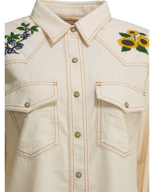 Filson Natural "Embroidered Western" Casual Shirt