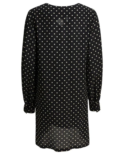 Valentino Short Flared Dress Dresses Black