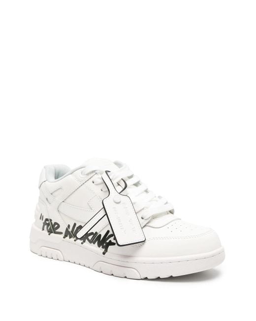 Off-White c/o Virgil Abloh Natural Out Of Office Sneakers For Walking for men