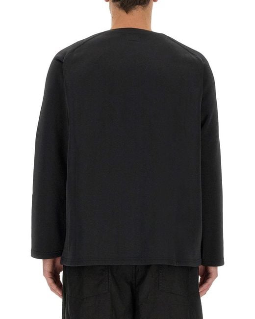 Needles Black Cardigan With Logo for men