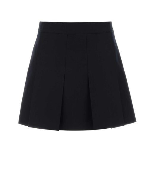 A.P.C. Black Twill Jupe Mini Skirt