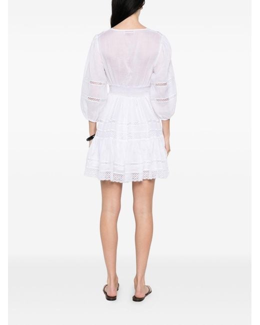ERMANNO FIRENZE White Dresses Outer: Ramie